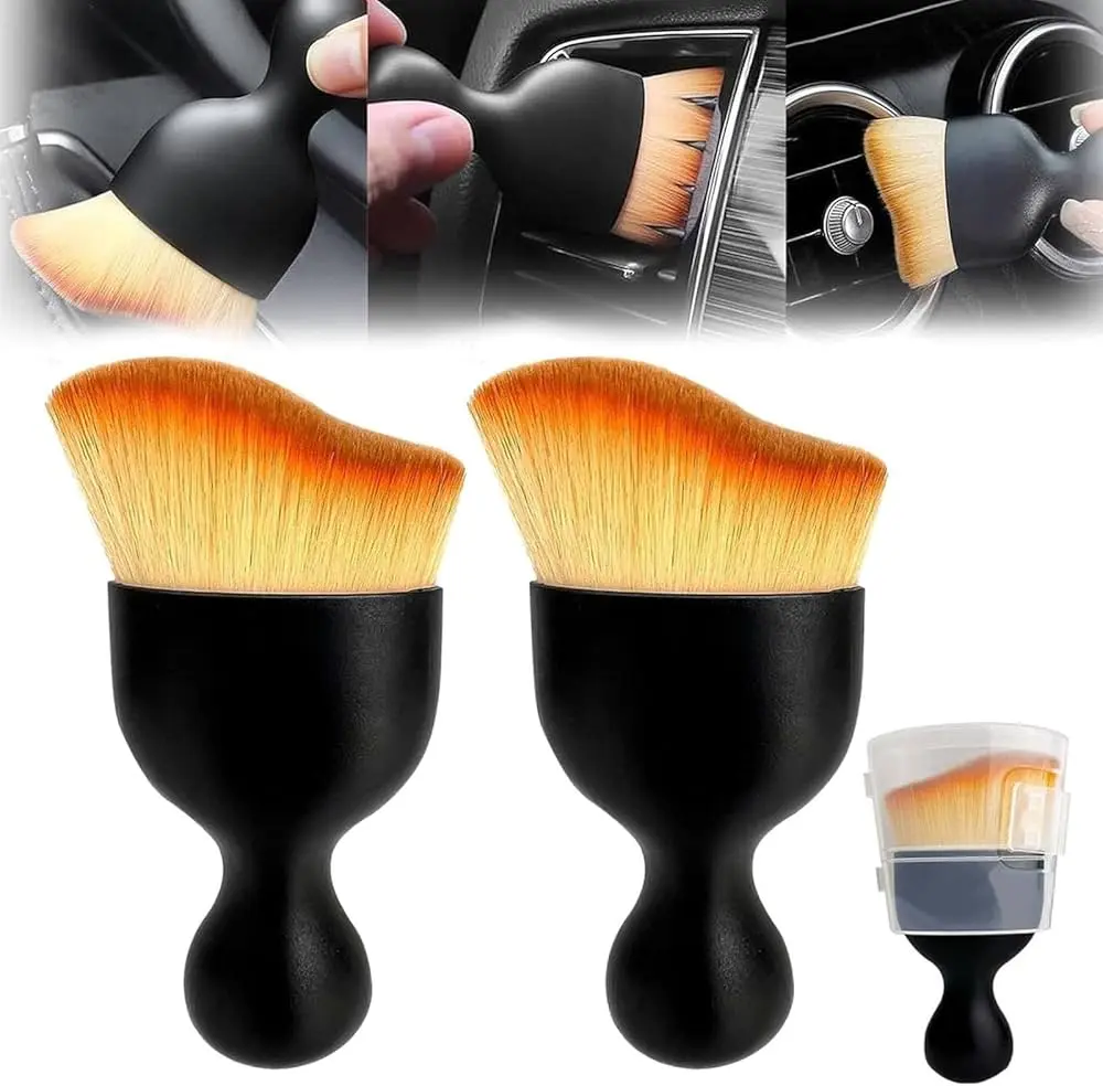Car Cleaning Brush Set - 3pcs Detailing Brushes for Car Interior and Dust Sweeping car accesories