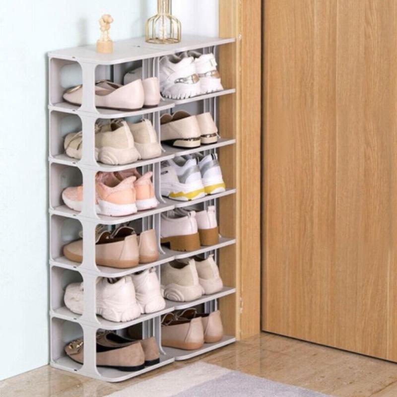 7Tier Shoe Rack Tall Storage Shelf Unit Cabinet Home Organiser Footwear Stand 3
