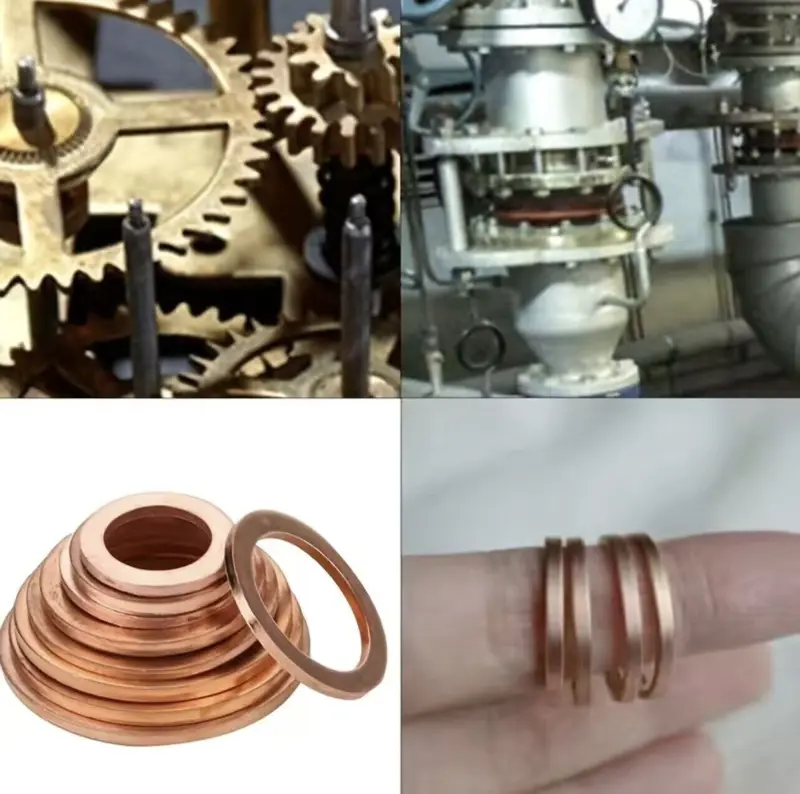 High-Quality Copper Sump Plug Washer Set 200 PCS Assorted Sizes M5-M14 for Engine Uses 5