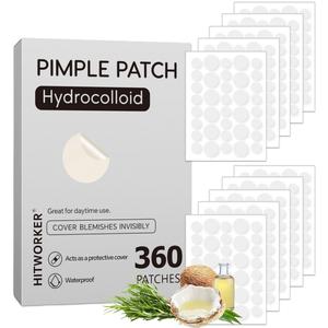 Pimple Patch, 360pcs/box Hydrocolloid Acne Cover Patches, Facial Skin Care Tool for Covering Acne and Blemishes, Skin Care Products for Daily Use