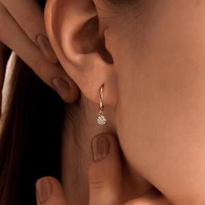 Classic Diamond Drop Earring, Pave Huggie Hoop Earrings –Trending Wedding & Gift Jewelry​