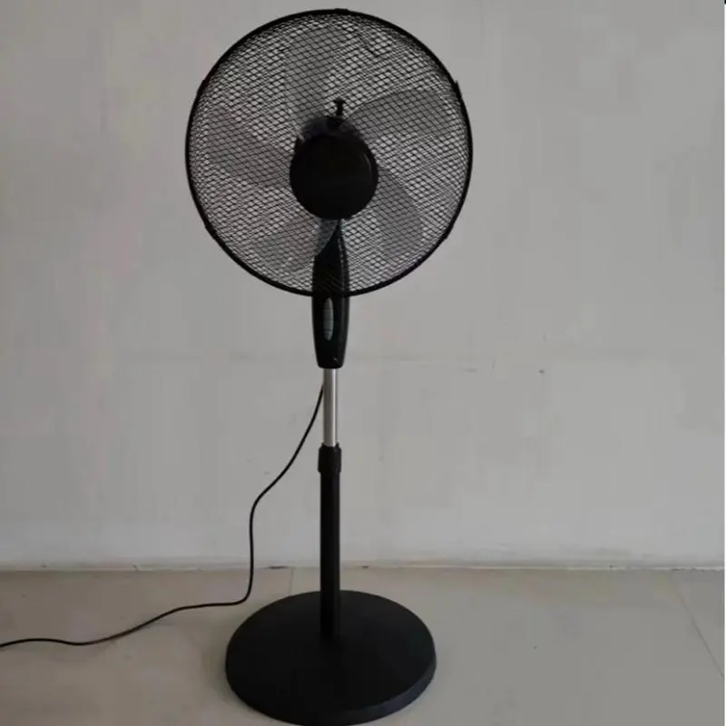 Stand Fan Pedestal fan 16" Oscillating free stand fan Floor fan adjustable height 3 Speed Black & White 2