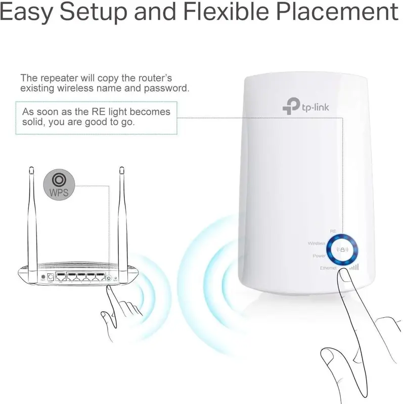 TP-Link TL-WA850RE N300 Universal Wifi Range Extender - Broadband/Wi-Fi Extender UK Plug 1
