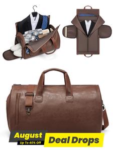 Men's Durable Large Capacity Travel Duffle Bag, Portable Overnight Traveling Bag, Vintage  Zipper Sturdy Durable Suitcase for Work & Business, Carry on Weekender Bag for Outing & Holiday & Travel Luggage, Travel Essentials, Multifunctional Travel Duffels