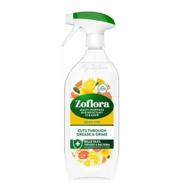 Zoflora Lemon Zing Multipurpose Spray 800ml | Pet-Friendly Cleaner Kills 99.9% Bacteria & Viruses 0
