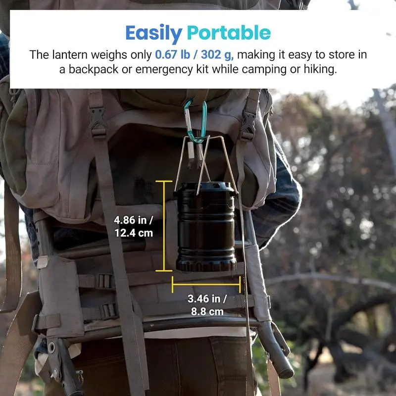 【summer sale】Lepro Summer LED Camping Lanterns – Battery‑Powered, Collapsible & IPX4 Water‑Resistant Portable Outdoor Lights for Emergencies, Storms & Power Outages 6