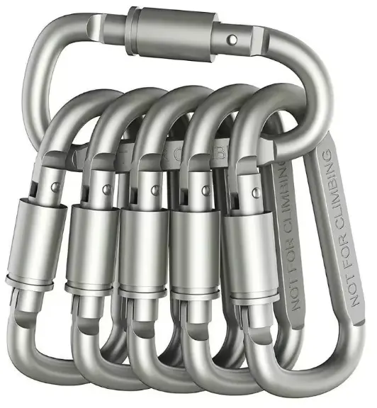4-6PCS Carabiner Set For Key Camping Survival EDC Outdoor Keychain Clip Alloy Aluminum Tactical Caribiner Hook Karabiners 7