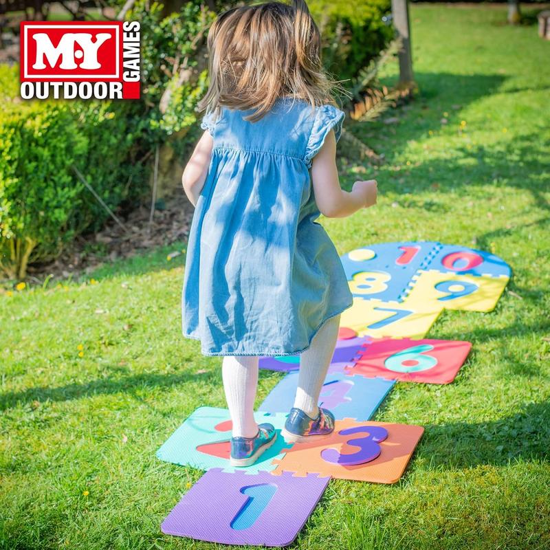 Foam Hopscotch Garden Game- Outdoor Game for Kids 0