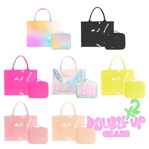 Tote-Ally Jelly Shopper With FREE Matching mini  Jelly Bag - Made By Mitchell