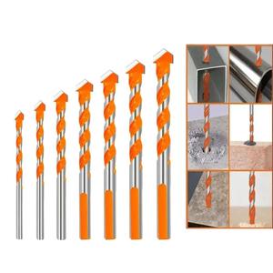 7x Masonry Drill Bit Set Extra ToughDrill Bits for Stone Concrete Brick