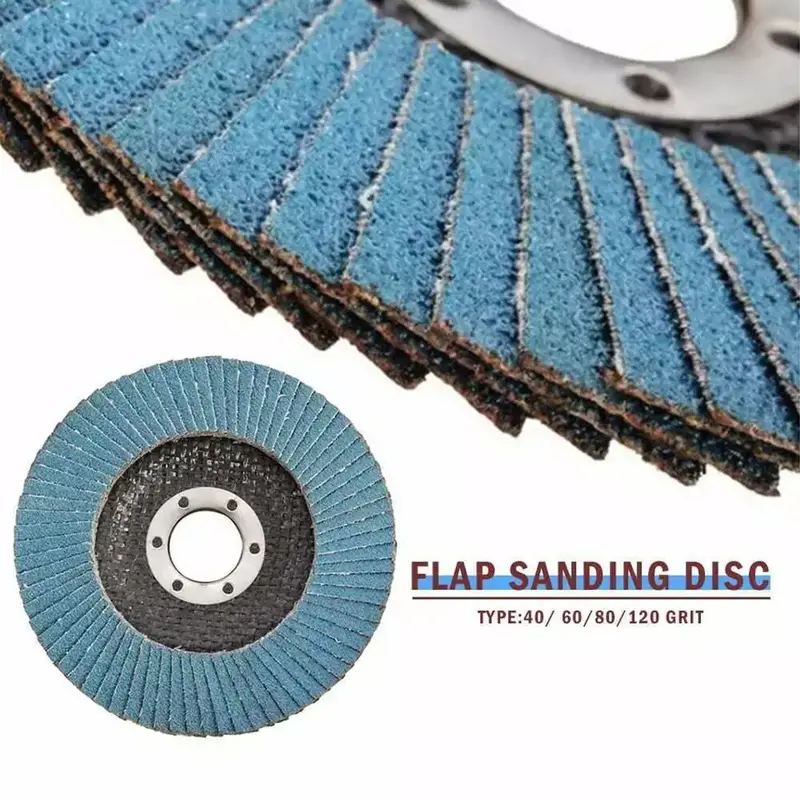 10x FLAP GRINDING SANDING DISCS 115mm 4.5" 40 60 80 120 GRIT ANGLE WHEEL UK 5