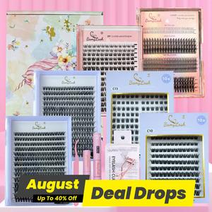 Individual False Eyelashes Kit, 1 Set Natural Look Self Grafting Curl Eyelashes, Eyelashes Custers, Cosmetic, High Quality Eyelashes, Diy Eyelash Clusters, Self Adhesive Lash Clusters, Volume Cluster Lashes, Waterproof Eyelashes Extensions