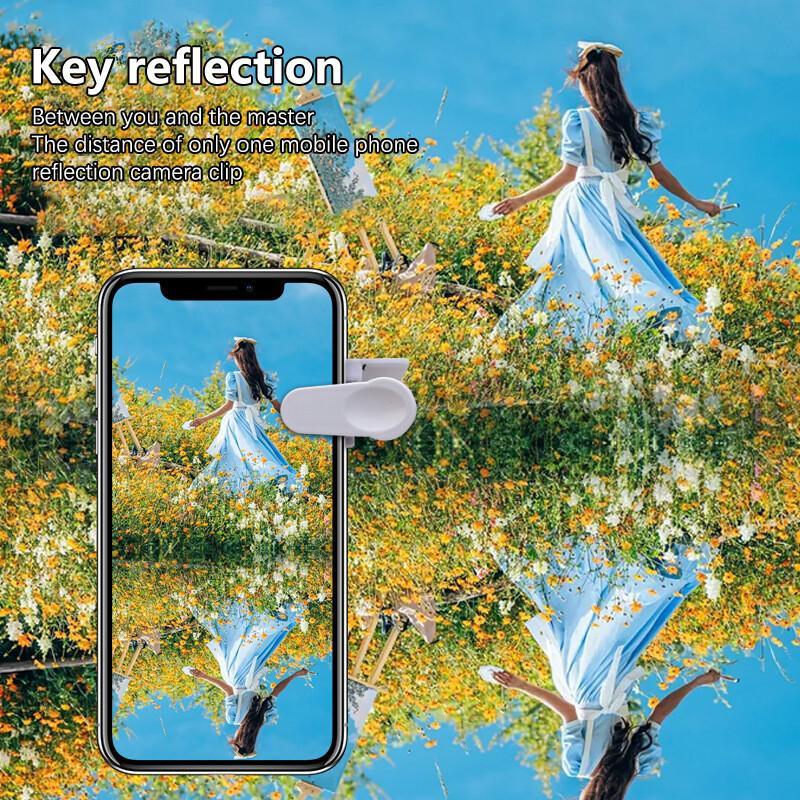 Sky Mirror Phone Reflector Shooting Clip Travel Phone Adjustable Angle Reflector Portable Smartphone Cellphone 2