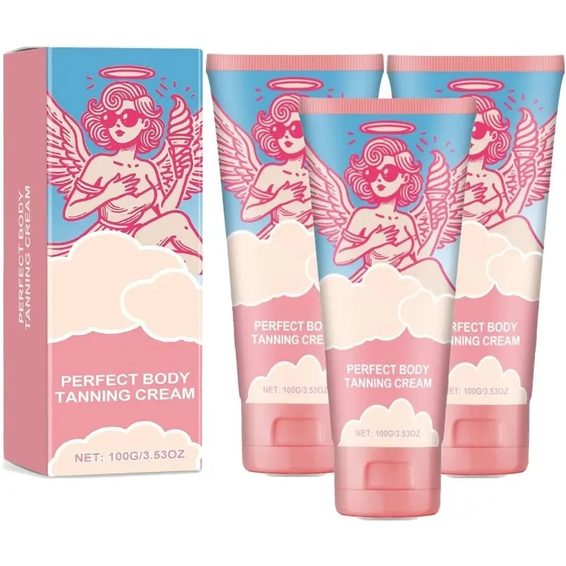 Perfect Body Tanning Cream, Tanning Accelerator, Hydrating Sunbed Cream for Deep Results, Sun-Kissed Skin Tanning, Smooth Streak-Free Finish for All Skin Types