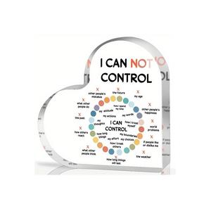 Mental Health Affirmation Heart-shaped Acrylic Sign for Classroom, School Counselor, Social Worker - 1 Count Therapy Anxiety & Educational Decor, Psychotherapy Gift, Heart-shaped Valentine's Day Gifts