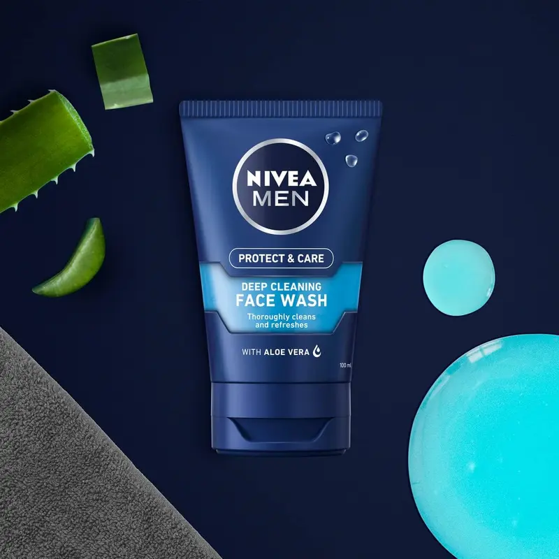 NIVEA MEN Deep Cleaning Face Wash Protect & Care (100 ml) 3