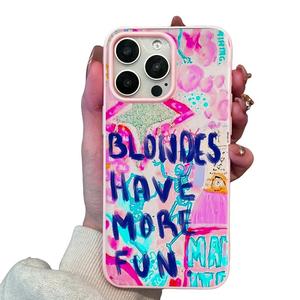 Letter Pattern Phone Case, Fashionable Protective Phone Protector Cover, Phone Accessories Compatible with iPhone 11 12 13 14 15 16 Pro Max/Pro/Plus, Customized, More, Casing