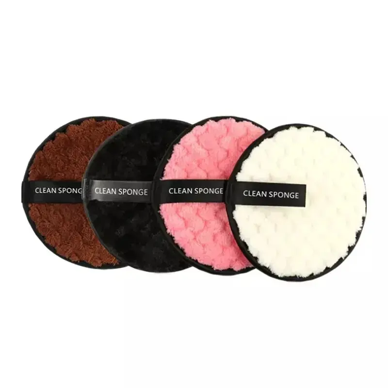 Reusable MakeUp Remover Cleansing Face Pads Facial Sponge Washable Microfiber x4 2