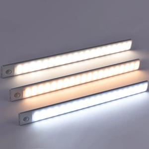 USB Rechargeable LED Light Strip, 1 Count Magnetic LED Light Strip, Motion Sensor LED Light Strip for Kitchen & Wardrobe, Soft Lights