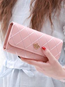 Women's Elegant Quilted Design Long Wallet, Fashionable Crown Decorated Wallet for Daily Used, Casual Trendy Versatile High-quality Daily Ladies Wallet