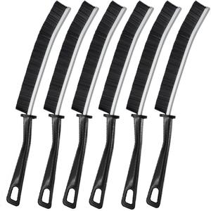 Crevice Cleaning Brush, 6 Counts/set Multifunctional Window Door Groove Crevice Deep Cleaner Brush, Household Cleaning Tool for Bathroom Toilet Kitchen
