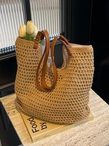 Women's Solid Color Large Capacity Tote Bag, Commuter Tote Bag, Gifts for Girlfriend, Fashionable Shoulder Bag for Daily Used, Casual Trendy Versatile High-quality Daily Commuting Bag, Bohemian Shopper Handbag, Trendy Commuter Purse