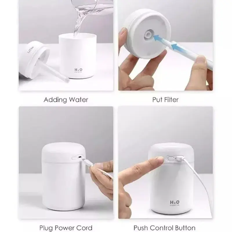 【JY】Ultrasonic Cool Mist Humidifier with Essential Oil Diffuser - Auto Shut-Off, Adjustable Night Light, Whisper-Quiet Operation for Bedroom, Nursery & Office 6