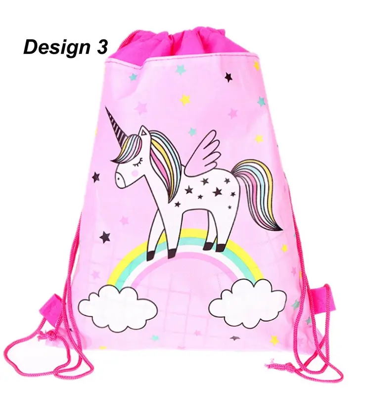 Children Unicorn Drawstring PE Bag Swimming School Boy Girl Gym Sports Party 3