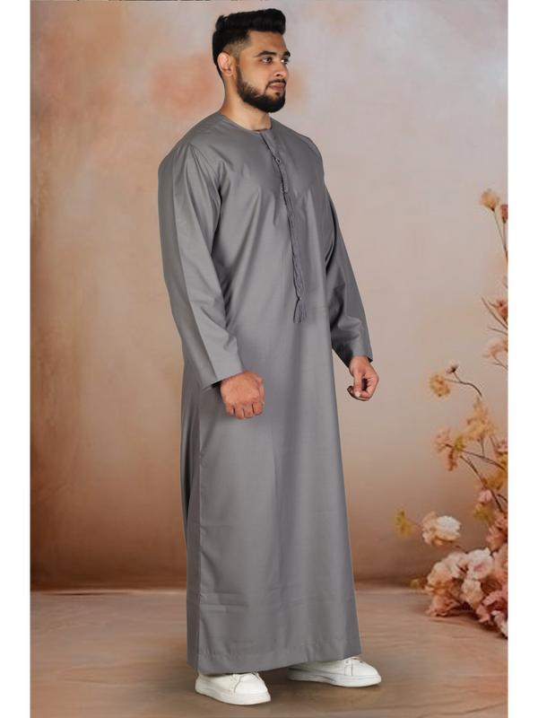 Grey Matte Omani Thobe 1
