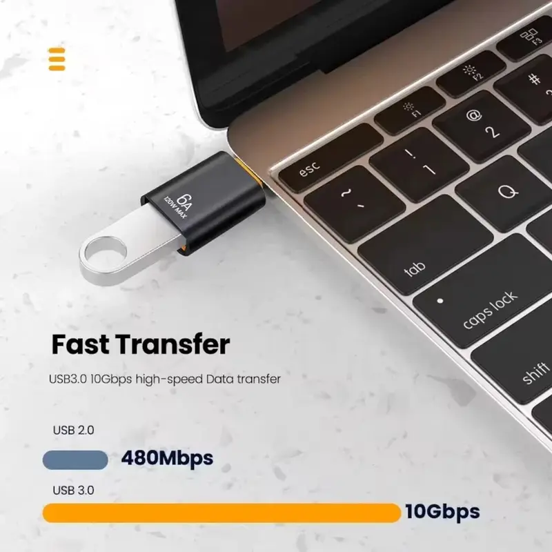 6A USB OTG Adapter USB 3.0 Otg ADapter Data Transfer USB-c Connector Phone Supplies for Smartphone Cellphone 1