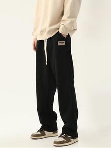 Men's Letter Print Drawstring Waist Sweatpants, Casual Comfy Regular Fit Pants for Summer, Fashion Men's Bottoms for Daily Wear