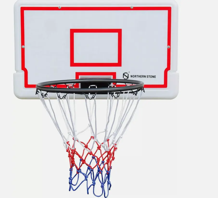 Wall Mount Basketball Hoop Backboard Set For Outdoor and Indoor