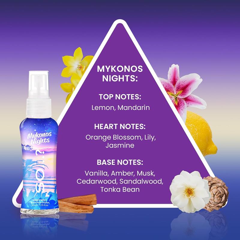 Product Introduction of Escapes Womens Gift Set, with Ibiza Dream, Bali Breeze, Mykonos Nights & Majorca Love, Fragrance Spray Set (4 x 50ml) 8