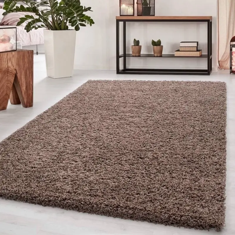 EXTRA THICK HEAVY 5CM PILE SOFT SHAGGY RUGS MODERN AREA RUGS BEDROOM HALL RUGS (Dark Grey, 120 x 170cm) Carpets Traveller Carpet Runner Furring Rug Fluffy room vintage softrugs tufted door mat greek style purple comfort chic bathroom