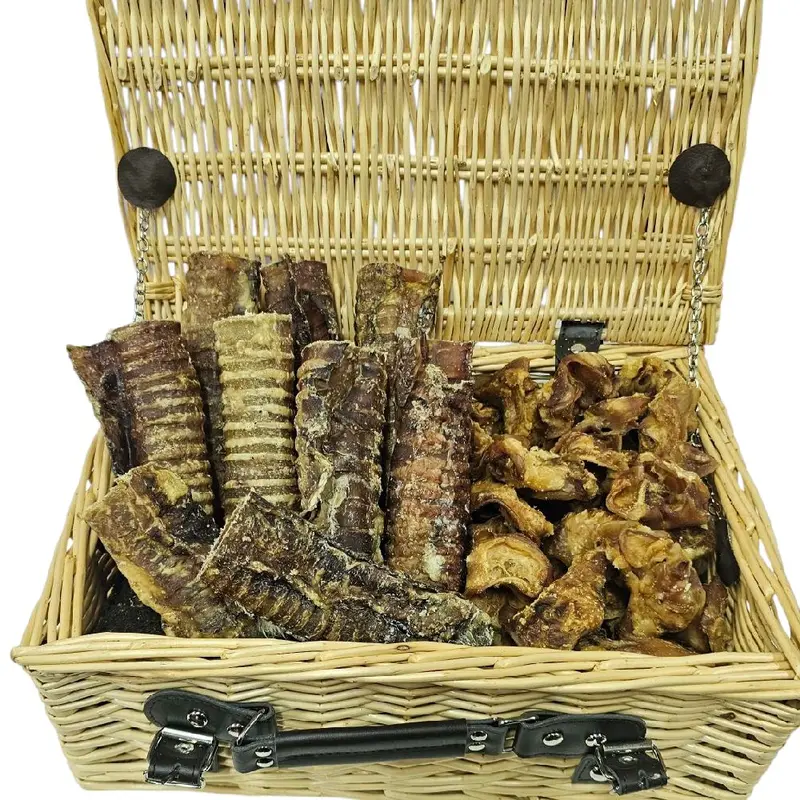 1kg Bulk Bag pork crunch/beef trachea Natural Dog Treats snacks 3