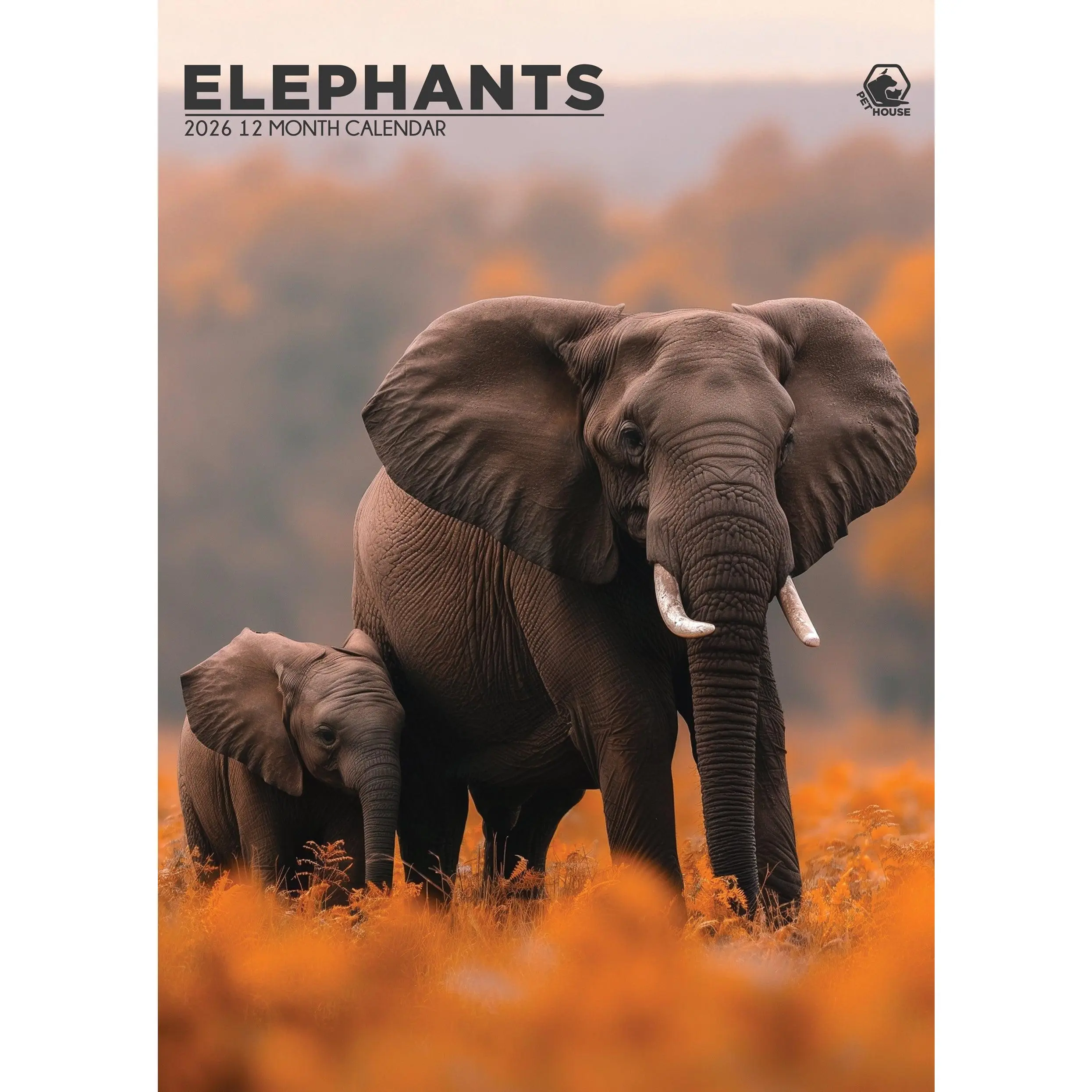 Elephants Calendar 2026 – Majestic Giants of the Wild