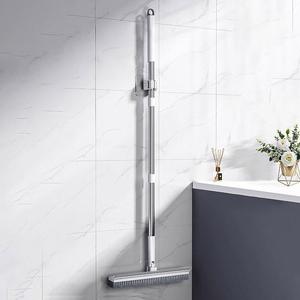 Long Handle Floor Brush, 1 Count 2 in 1 Rotatable Floor Cleaning Scrape Mop, Household Cleaning Tools