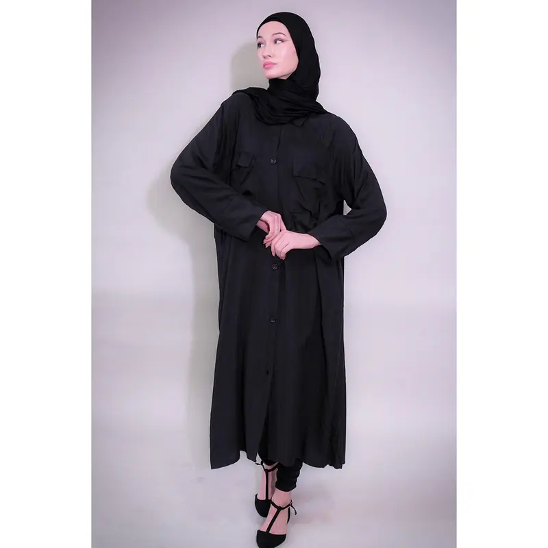 Black shirt-style Jacket 2