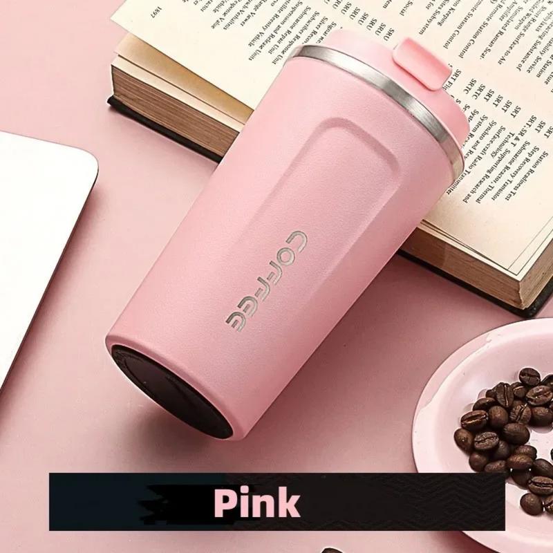 380/510ML Stainless Steel Thermal Mug Thermo for Coffee Water Bottle Leakproof Travel Drinkware Travel Thermal Mug 7