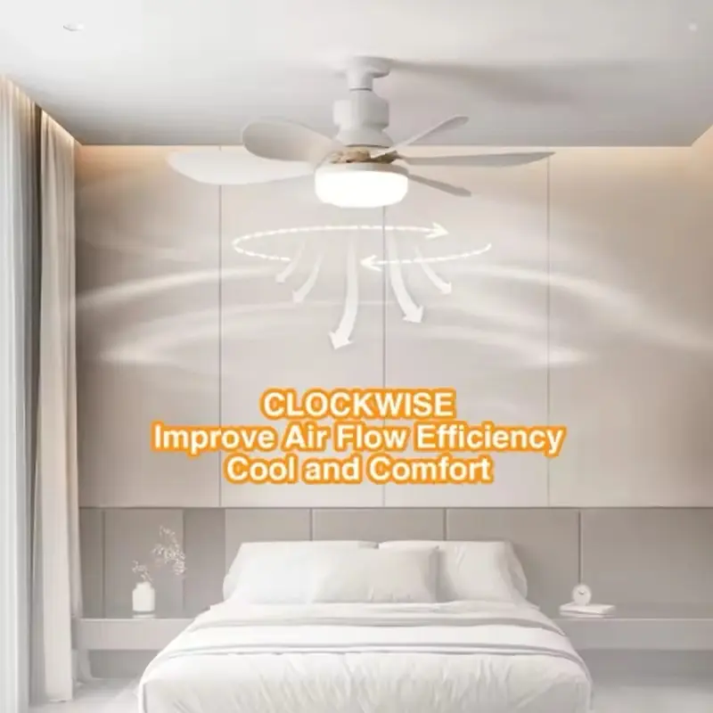 Silent Strong Wind LED Ceiling Fan Light 40W with Remote for Living Room & Kitchen 3