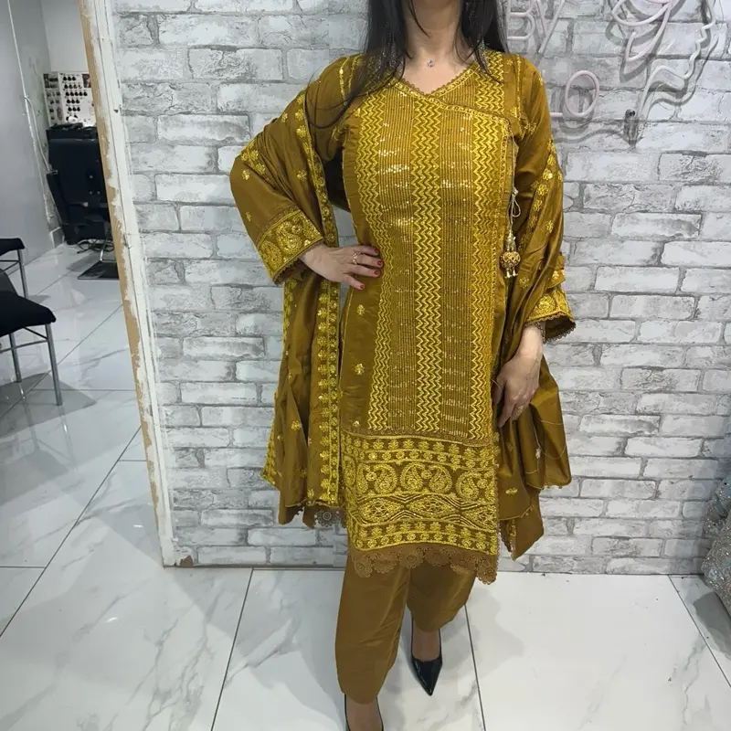 Three piece khaadi material suits on offer specifically for summer Clothes Asian 8