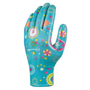 BENCHMARK Water Resistant Coated Ladies Patterned Gardening Gloves
