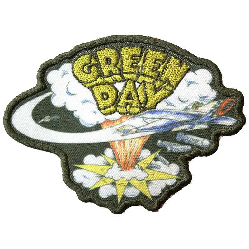 Green Day Dookie Cut Out Iron On Patch - (UTRO12868) 0