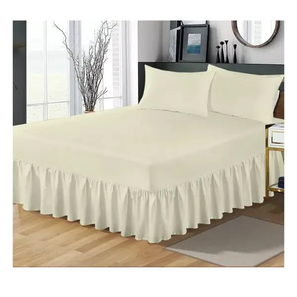 Extra Deep Fitted Valance Sheet for Beds - Single, Double, King Size - Pillowcases Available 3
