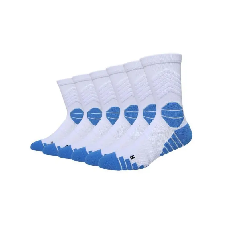 Unisex's Plain Athletic Socks, Cushioning Performance Crew Socks, Breathable Comfortable Sports Socks for All Seasons 4