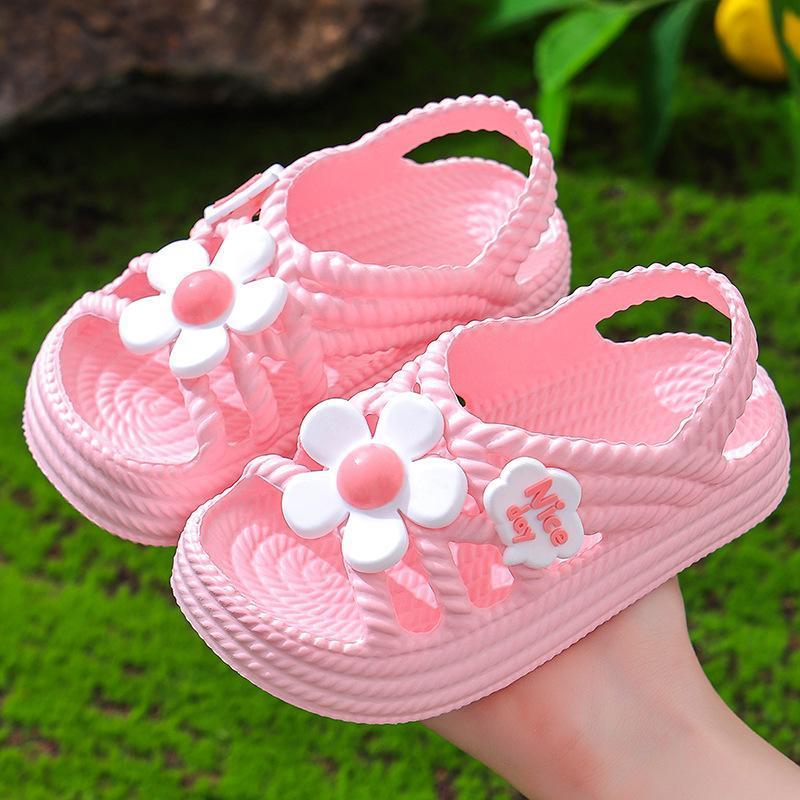 New Fashionable Cute Flower Princess Shoes for Girls, Versatile and Comfortable Beach Sandals 6