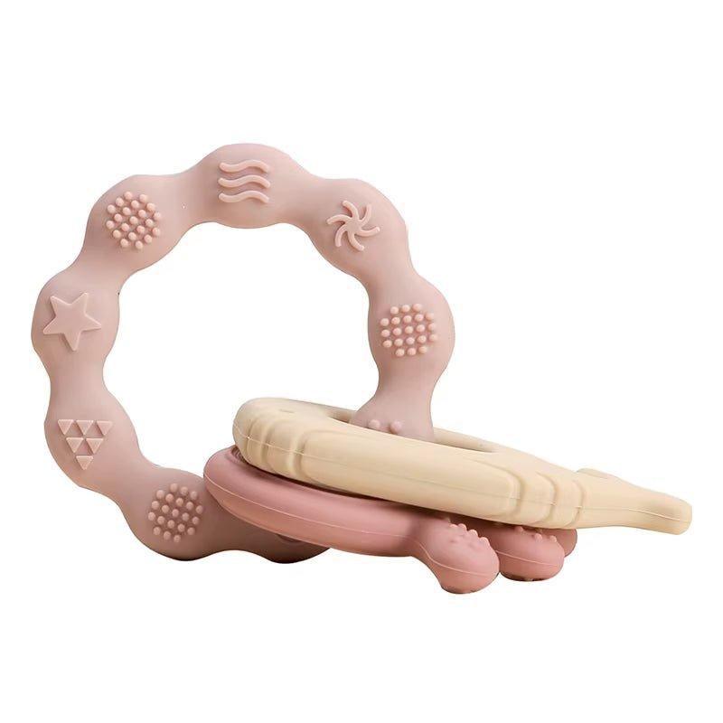 Teether Pendant Bracelet | Natural Wood Ring | Silicone Bracelet 6
