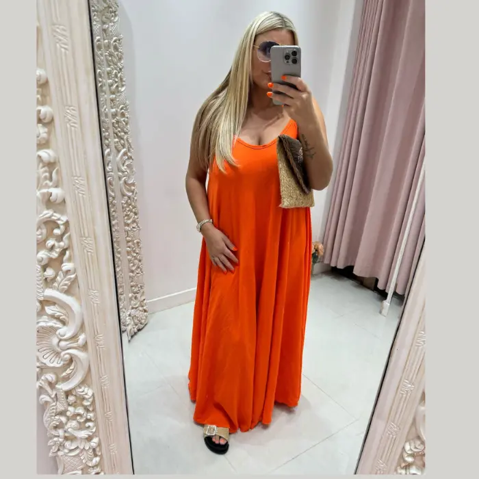 Pretty Dollz ~ Sophia ~ Strappy Swing Maxi Dress ~ Fits up to Size 22 ~ Womenswear Summer Dress plain casual casual dresses Clothes Comfortable 4