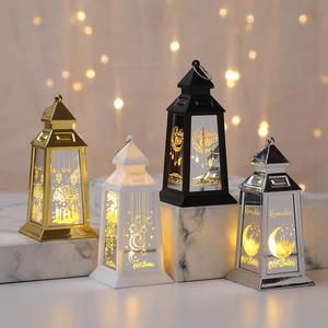 Electronic Ramadan Lantern, 1 Count Battery Powered LED Candle Light without Battery, Decorative Light for Home Party Wedding Festival, Ornaments