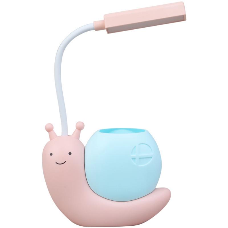 Cartoon Table Lamp Cute Snail Night Light USB Rechargeable LED Table Light Child Eye Protection Desk Lamp Reading Lamp With Pen 3